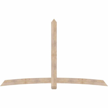 Ekena Millwork Bellingham Smooth Timber Gable Bracket, Douglas Fir, 108"W x 68"H x 1 1/2"D x 5 1/2"F, 15/12 Pitch GBW108X68X0206BEL00SDF